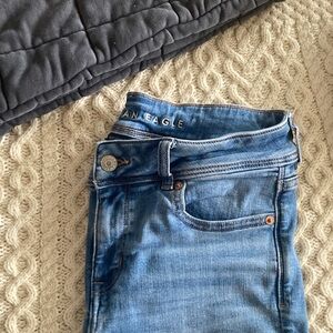 American Eagle Outfitters med. wash KICK BOOT STRETCH SZ6